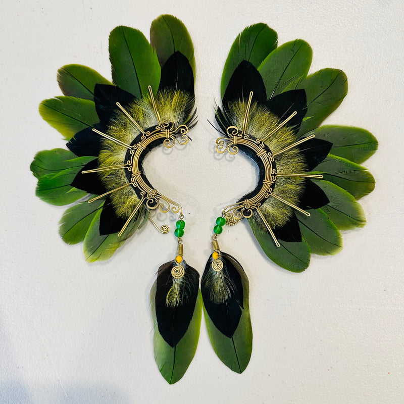 Feather wing cuff Earrings 902