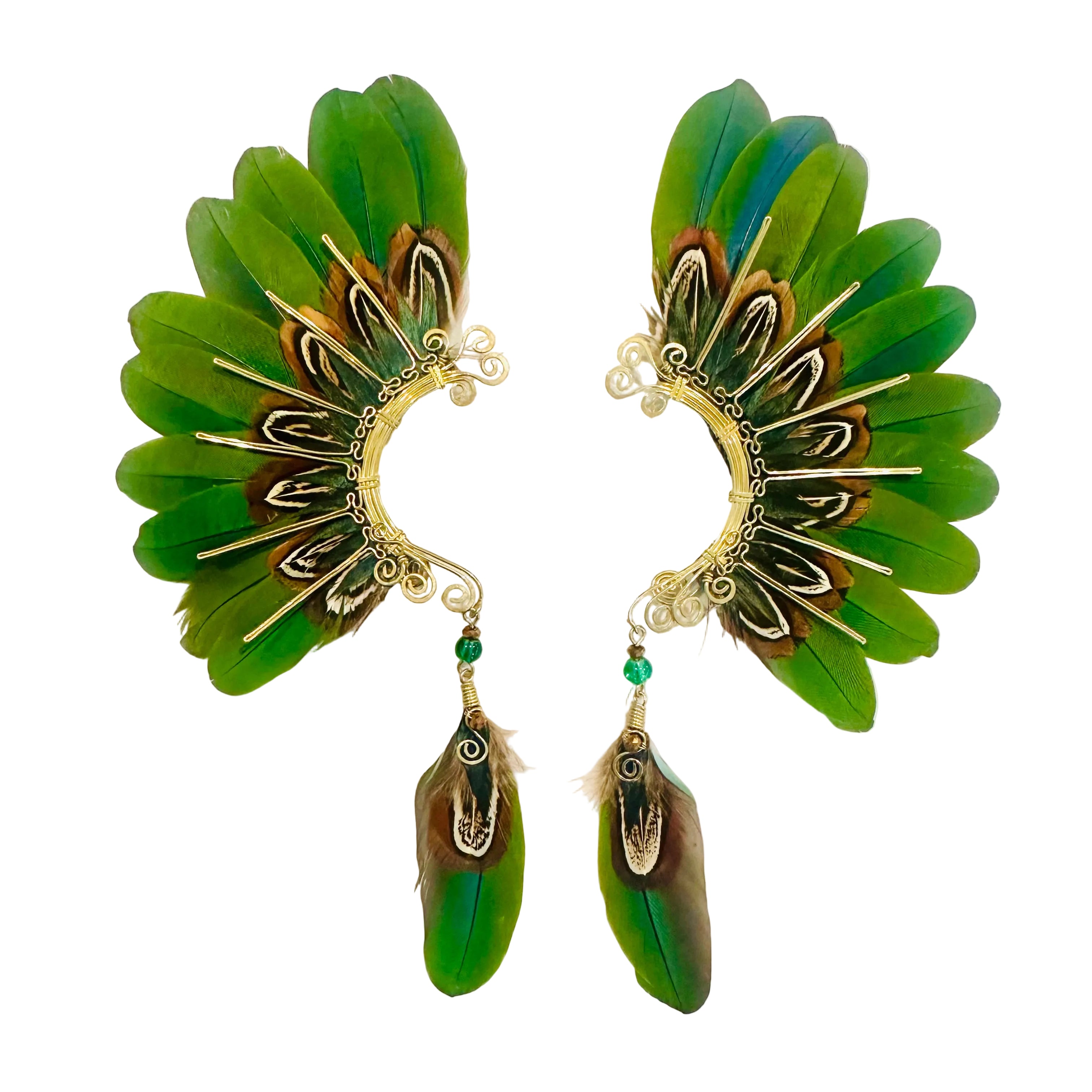 Feather wing cuff Earrings 1238