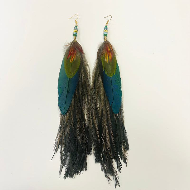 Feather Earrings - Long - 20