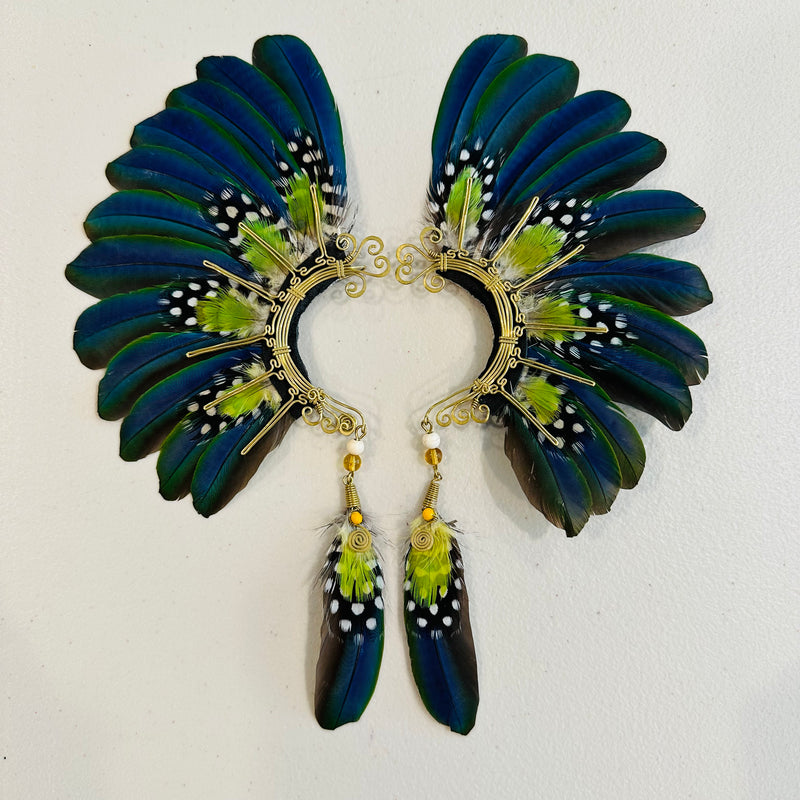 Feather wing cuff Earrings 933