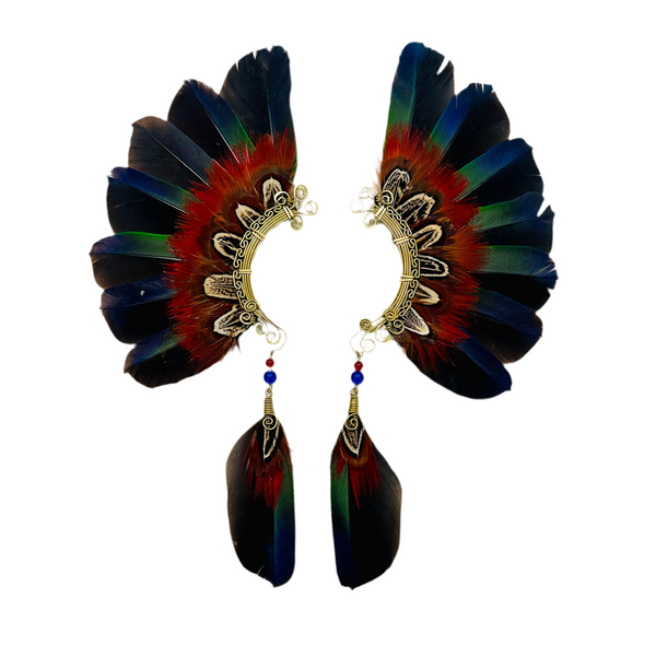 Feather wing cuff Earrings 1110