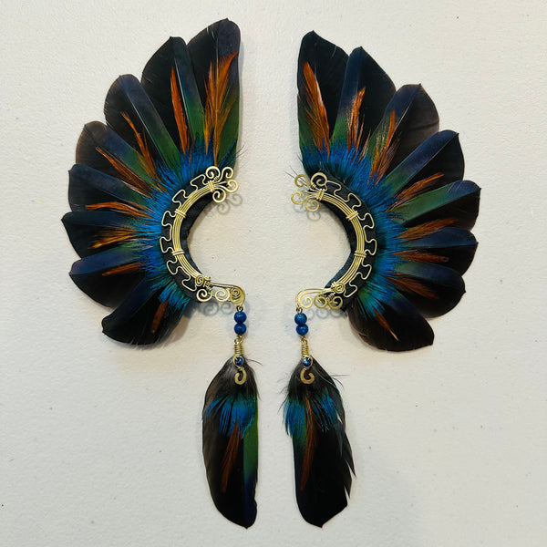 Feather wing cuff Earrings 989
