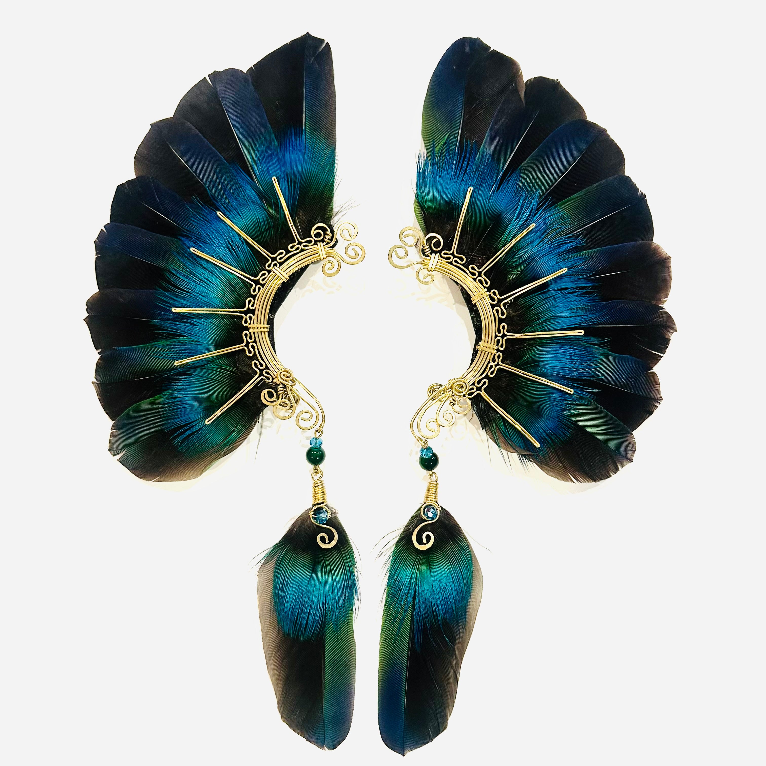 Feather wing cuff Earrings 1152