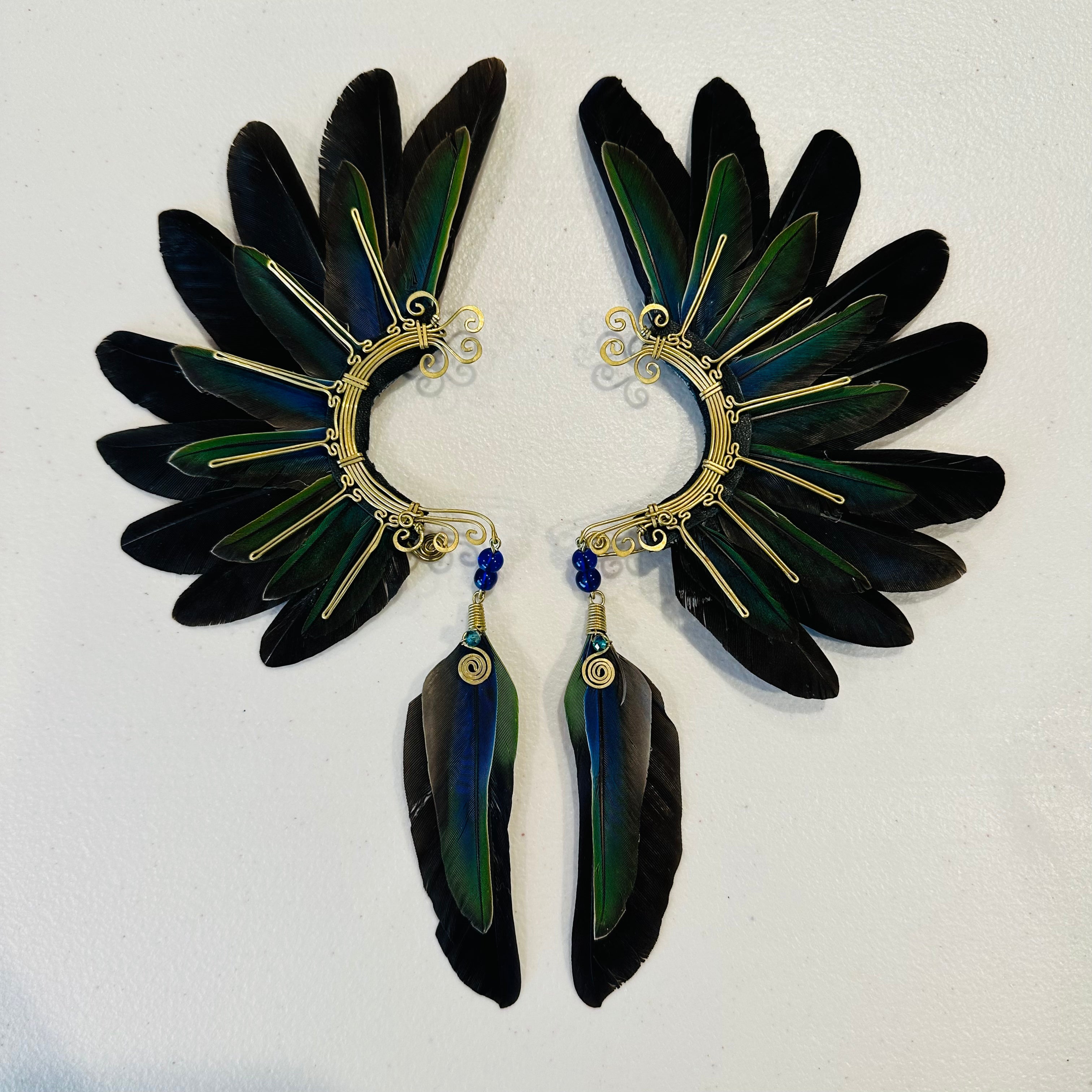Feather wing cuff Earrings 898