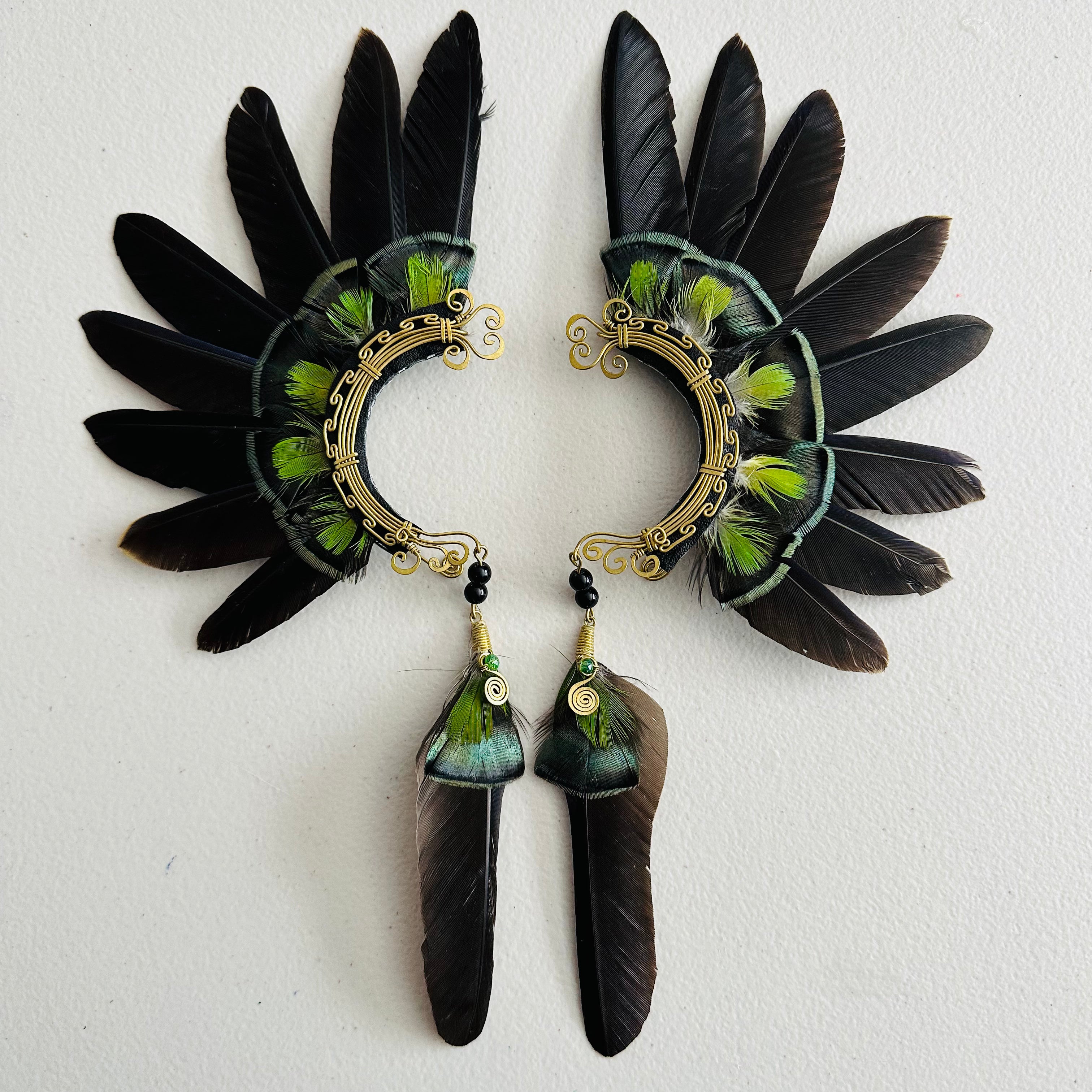 Feather wing cuff Earrings 935
