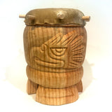 Drum (Huehuetl) - 10” tall Cuauhtli Tochtli