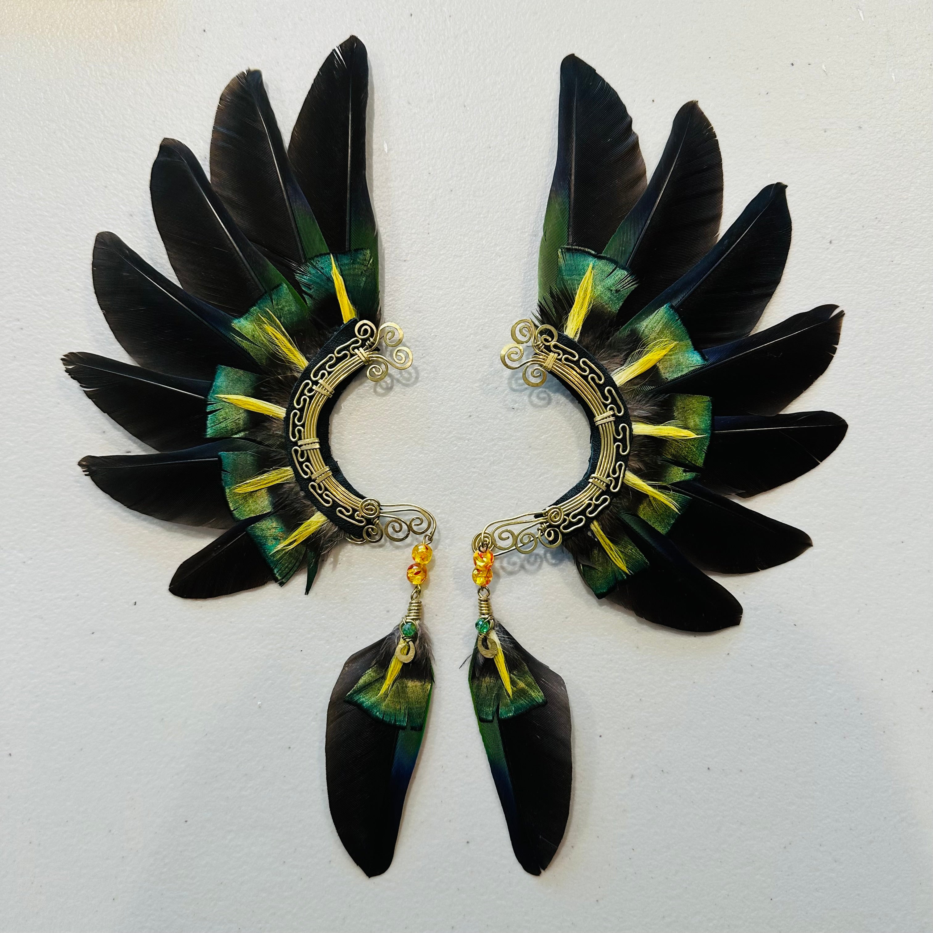 Feather wing cuff Earrings 990