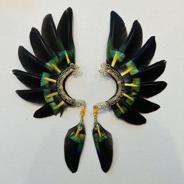 Feather wing cuff Earrings 990