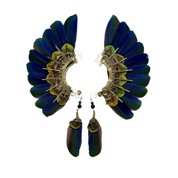 Feather wing cuff Earrings 1118