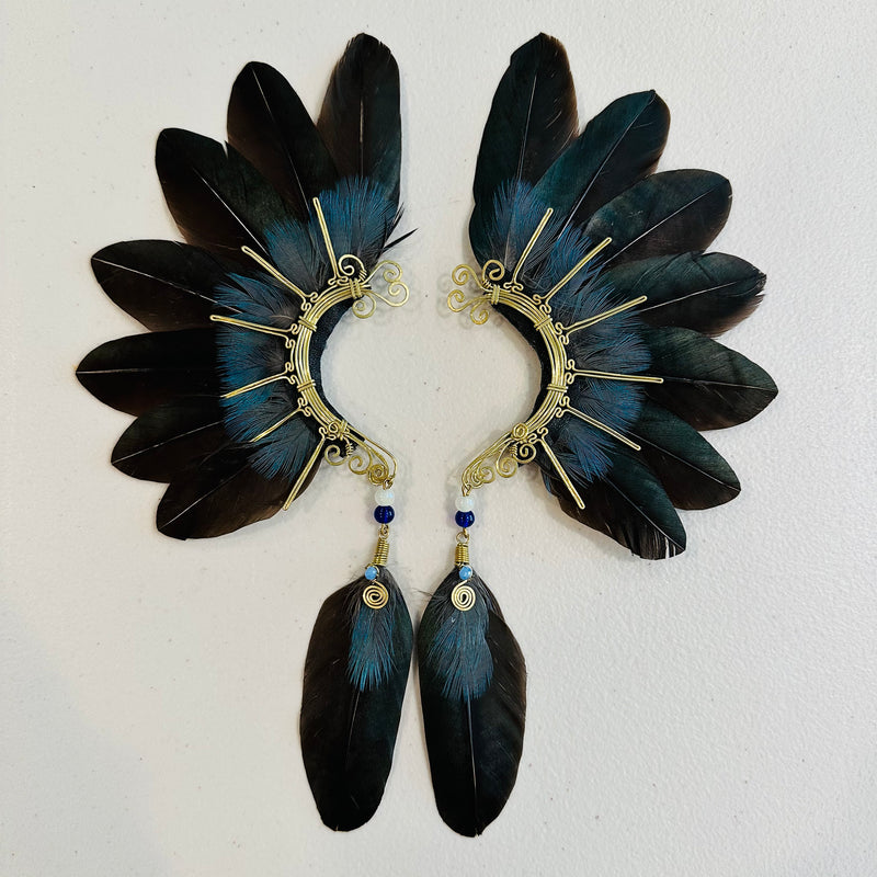 Feather wing cuff Earrings 929