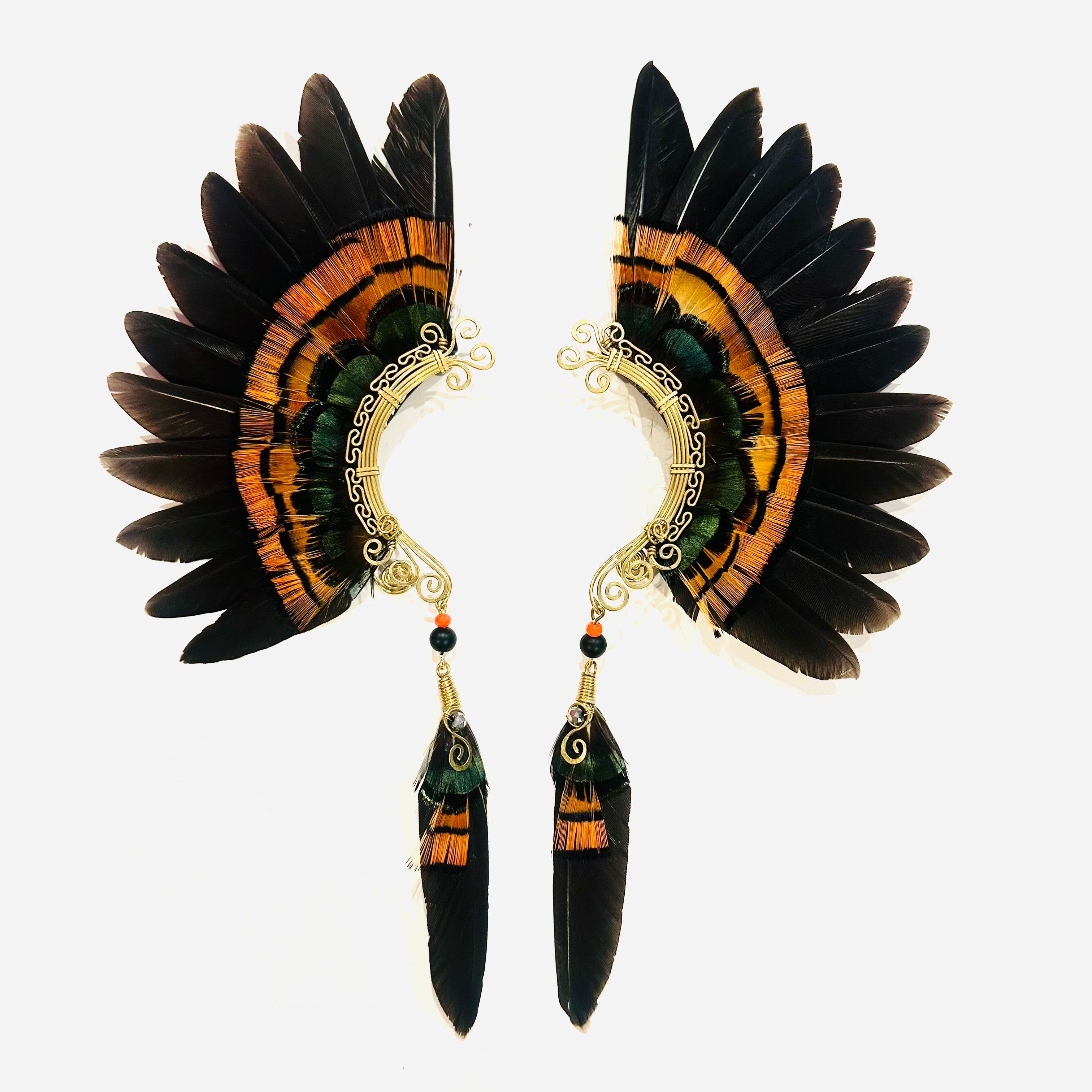 Feather wing cuff Earrings 1158