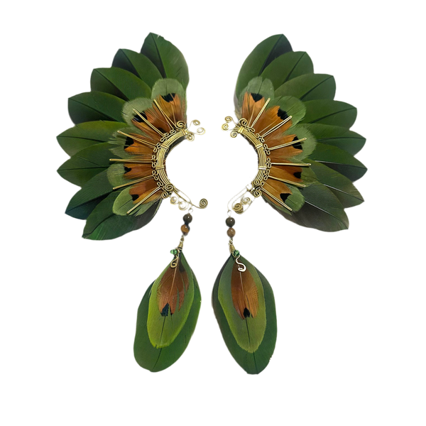 Feather wing cuff Earrings 1089