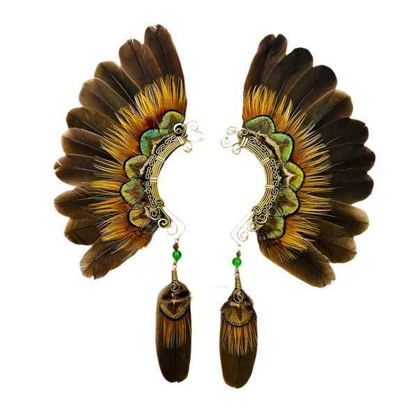 Feather wing cuff Earrings 1135