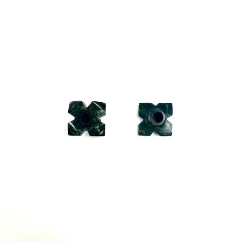 Earrings Jade plugs 10 mm