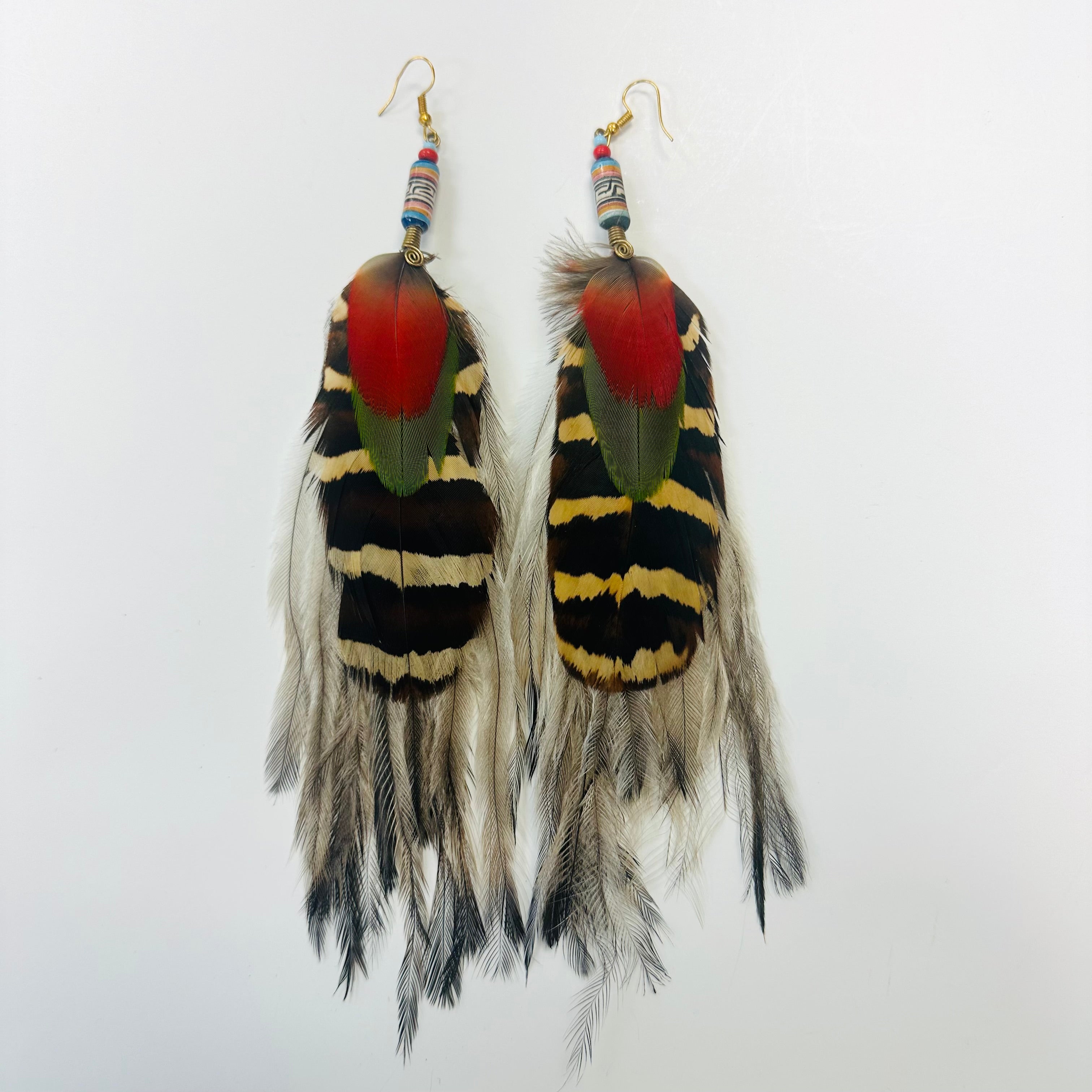 Feather Earrings - Long - 12