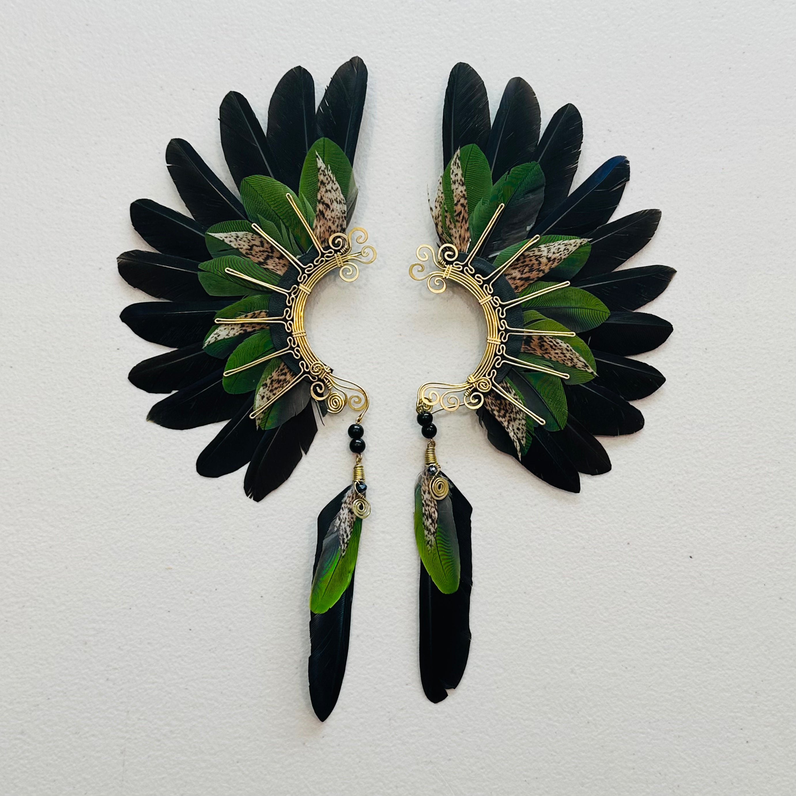 Feather wing cuff Earrings 954