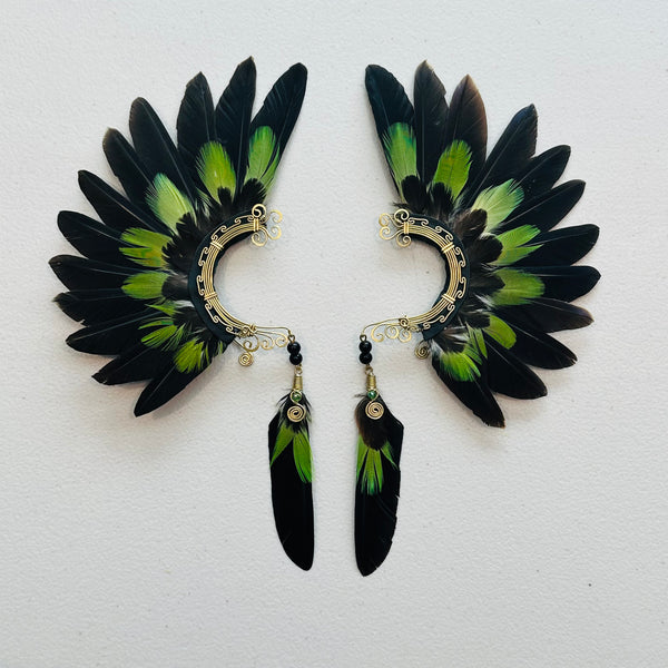 Feather wing cuff Earrings 956