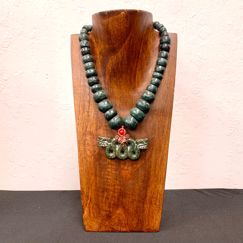 Necklace - Guatamala Jade Quetzalcoatl 50