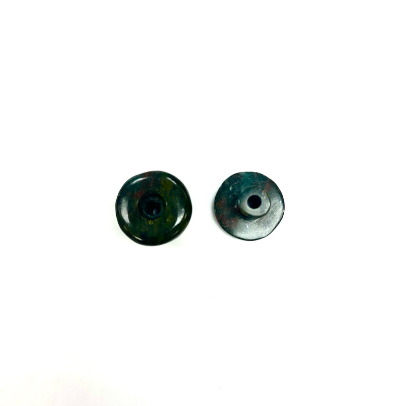 Earrings Jade plugs 11 mm