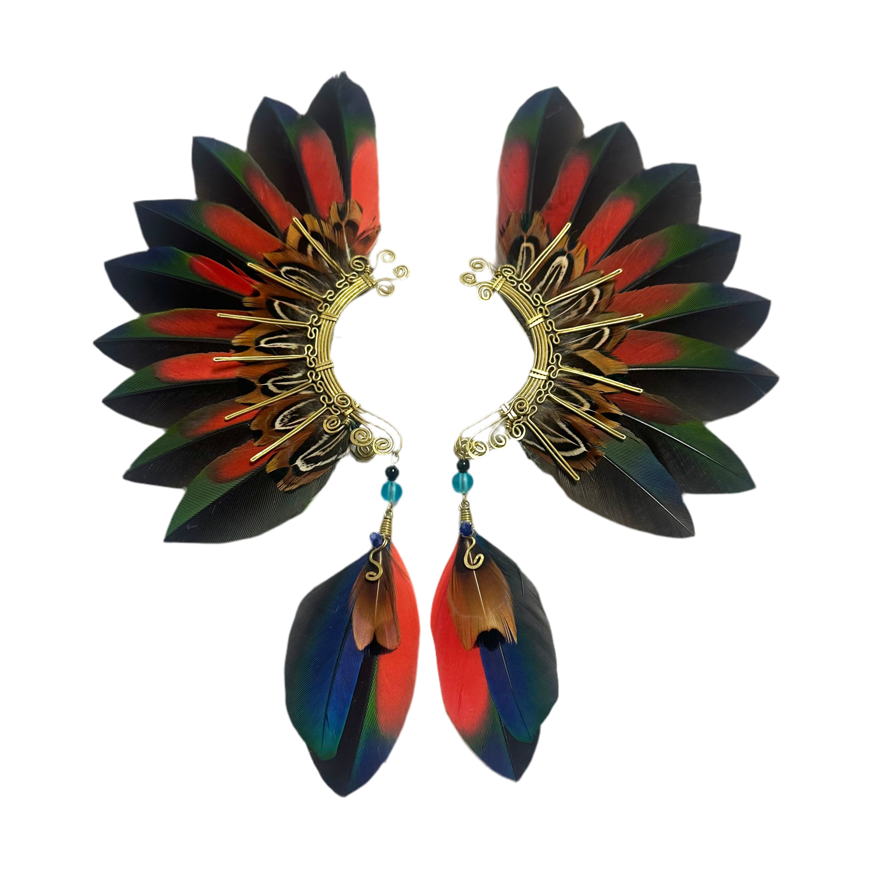Feather wing cuff Earrings 1092