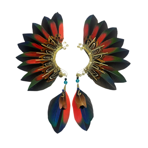 Feather wing cuff Earrings 1092