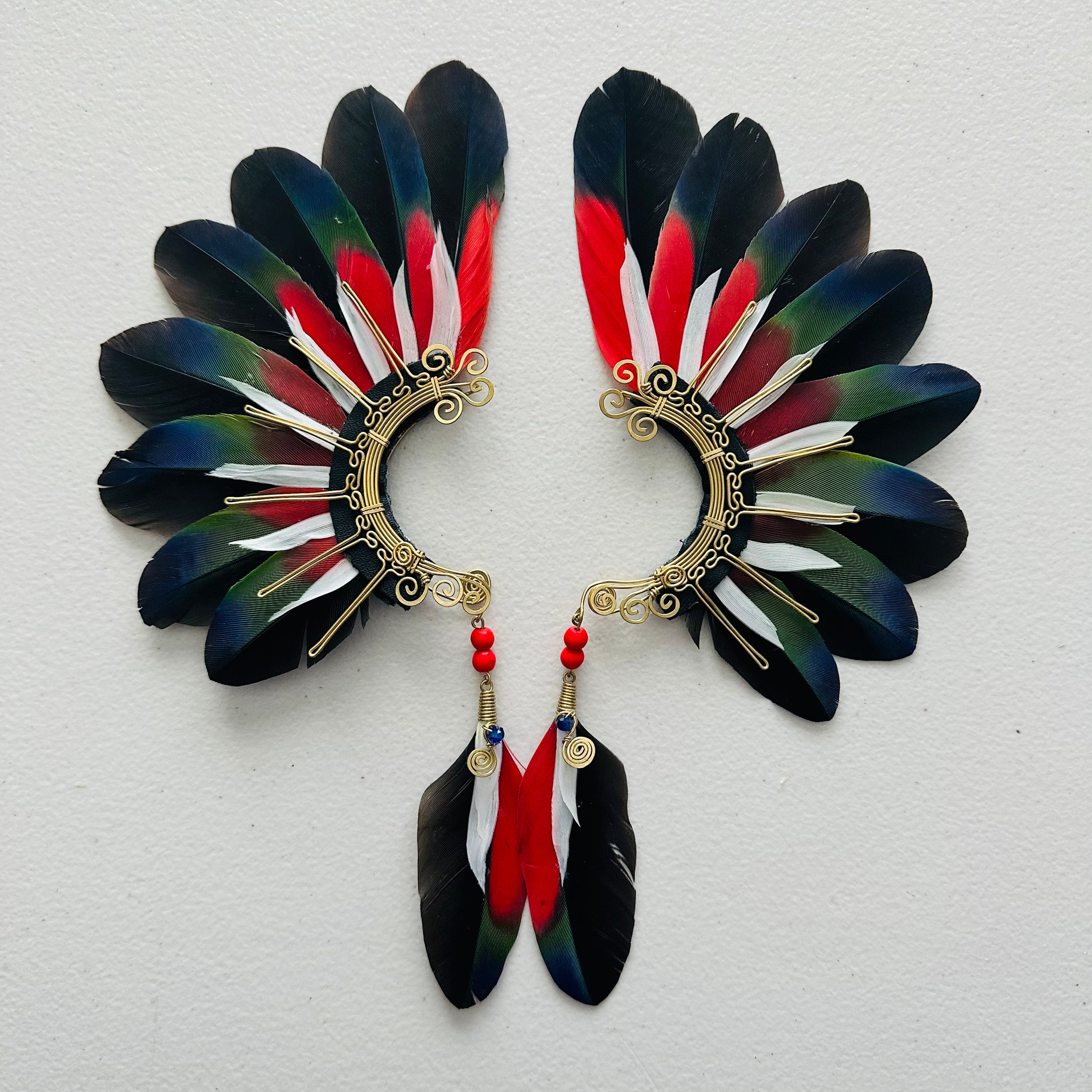 Feather wing cuff Earrings 969