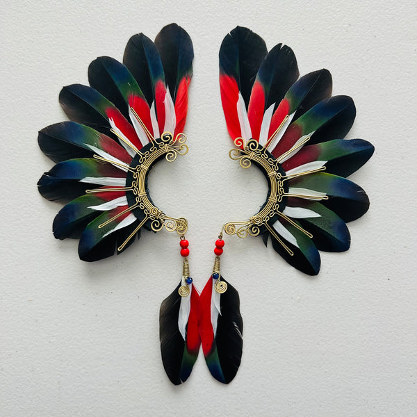 Feather wing cuff Earrings 969
