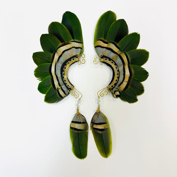 Feather wing cuff Earrings 1039