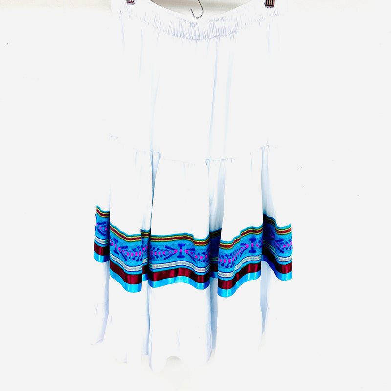 Skirt - White/Blue