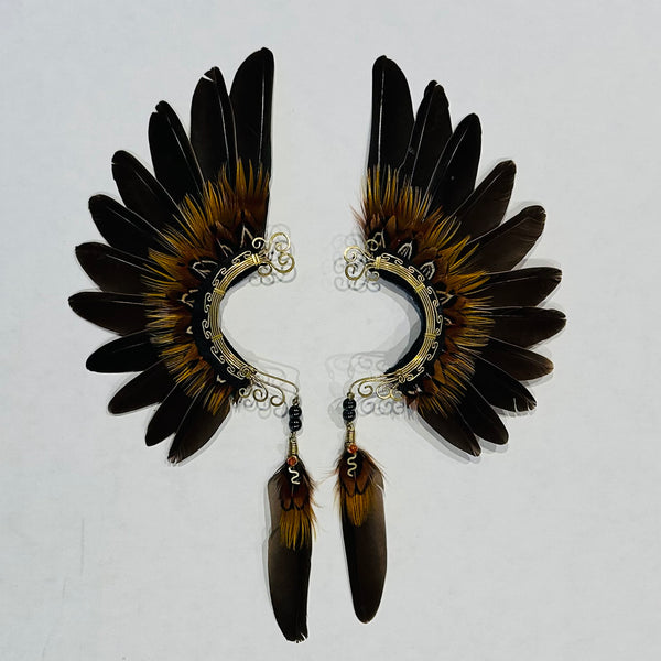 Feather wing cuff Earrings 1025
