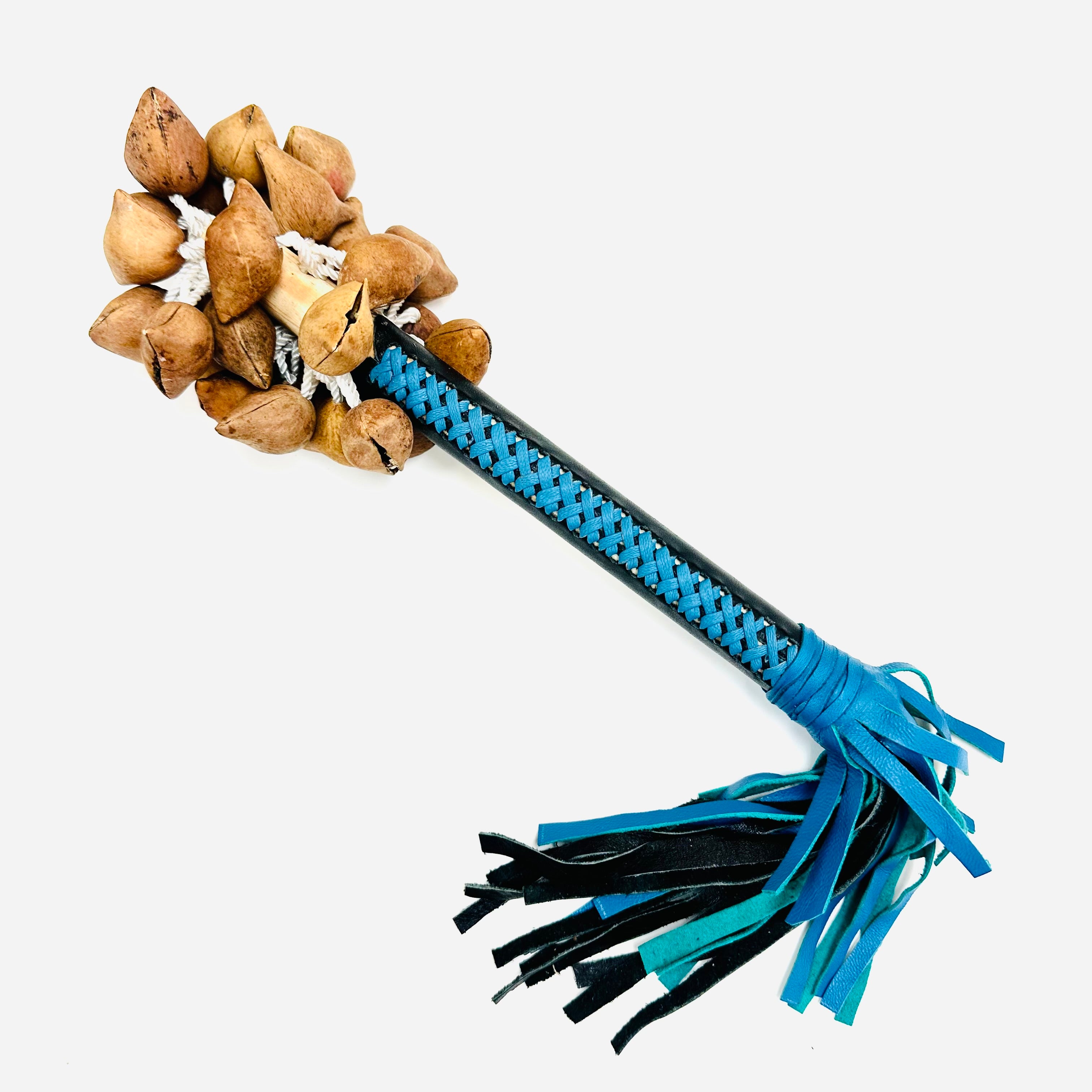 Aztec Dance - Sonaja | Rattle - Ayoyotes - Blue/Black