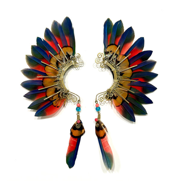 Feather wing cuff Earrings 1108