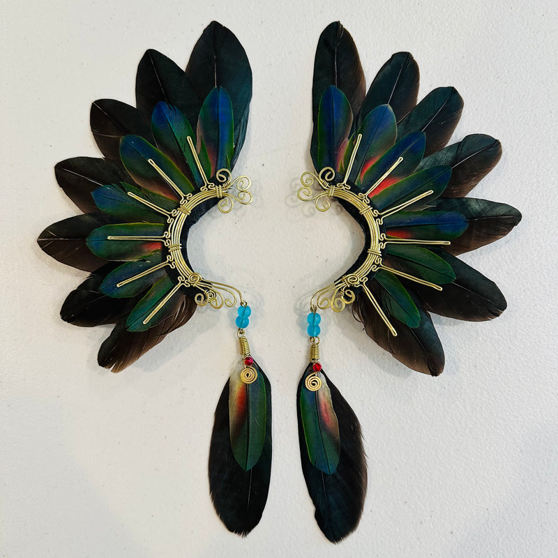 Feather wing cuff Earrings 922