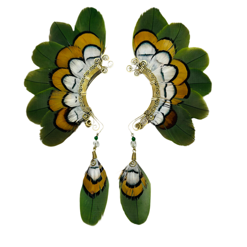 Feather wing cuff Earrings 1132