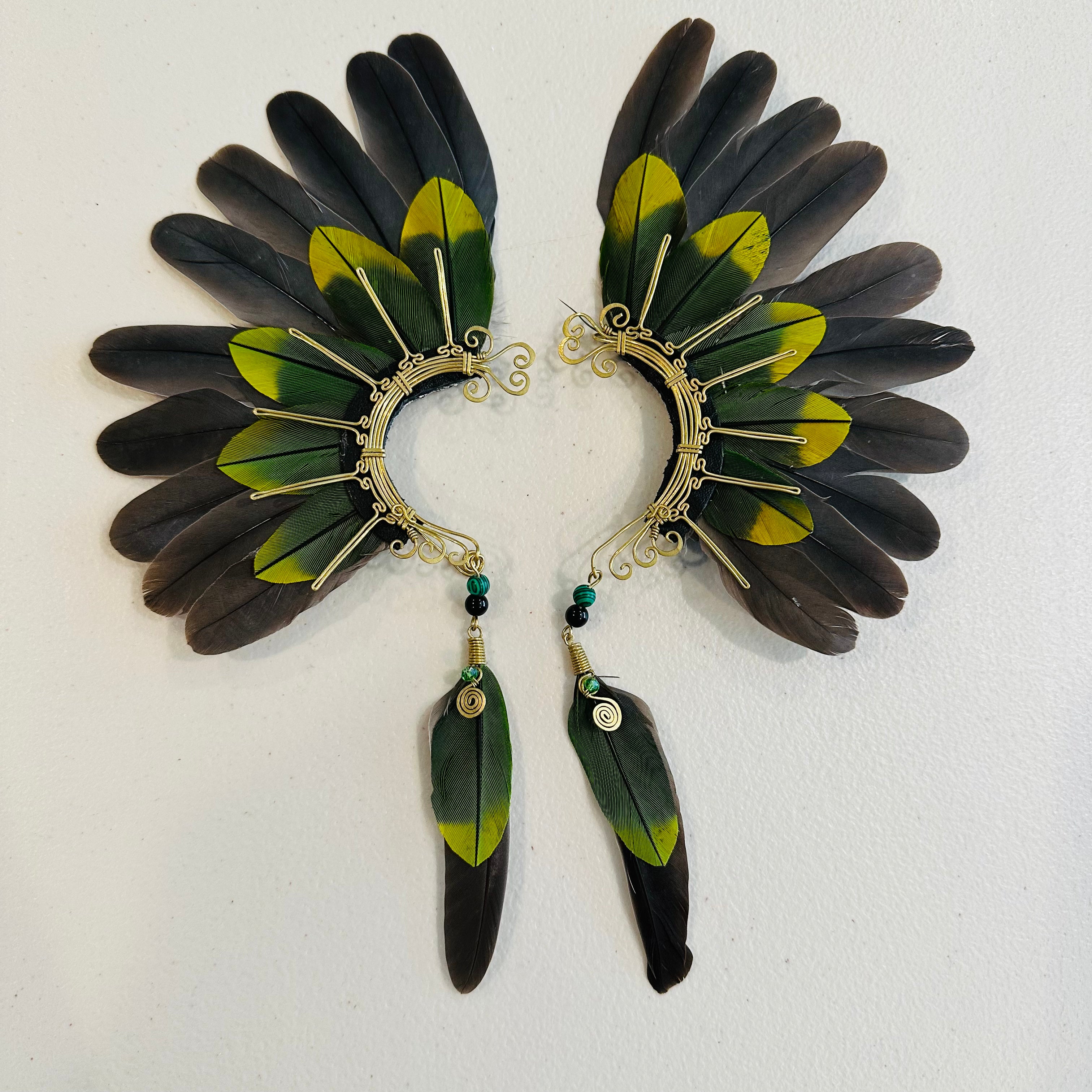 Feather wing cuff Earrings 915