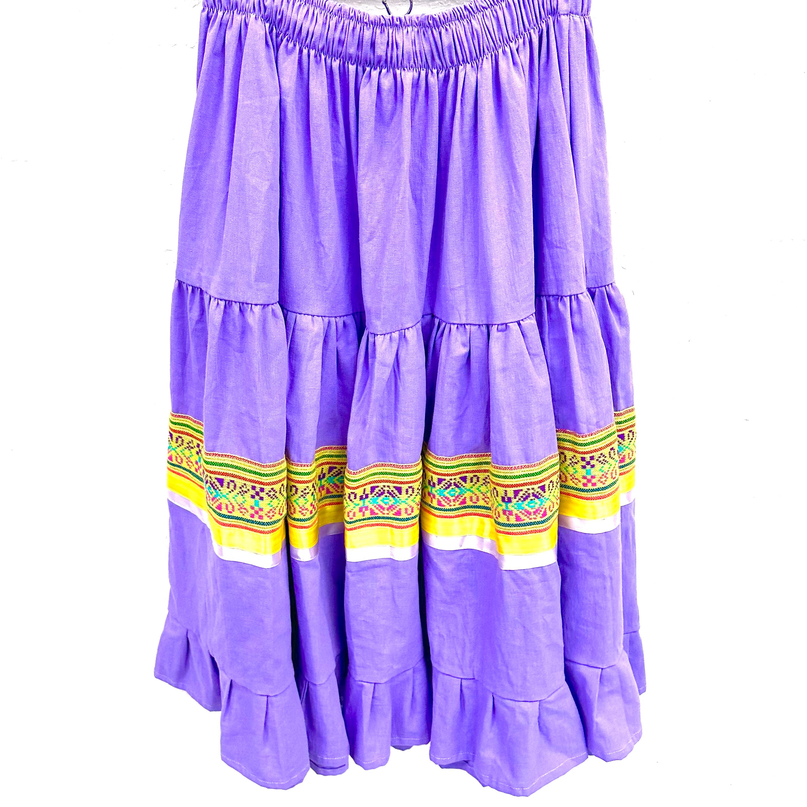 Skirt - Purple/Yellow