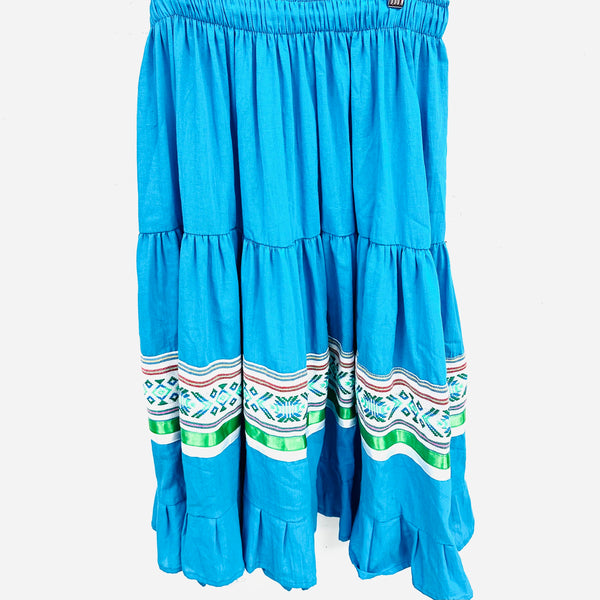 Skirt - Blue/White