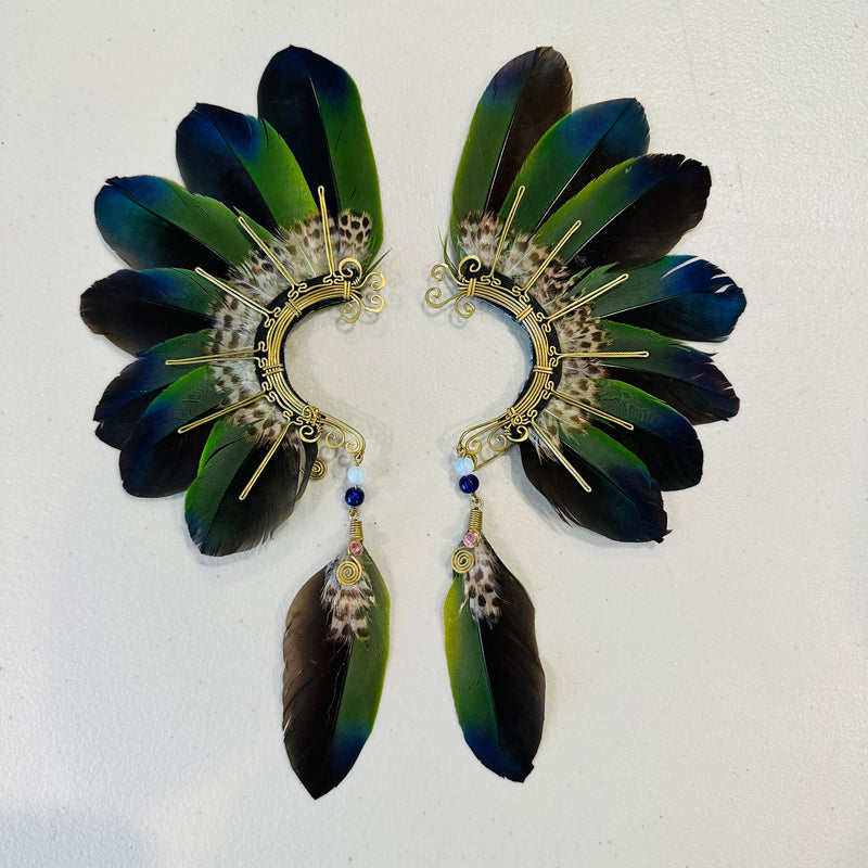 Feather wing cuff Earrings 909