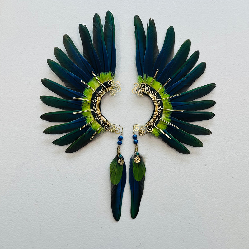 Feather wing cuff Earrings 958