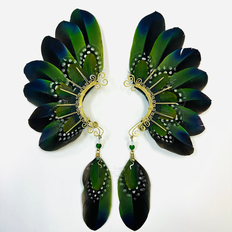 Feather wing cuff Earrings 1061