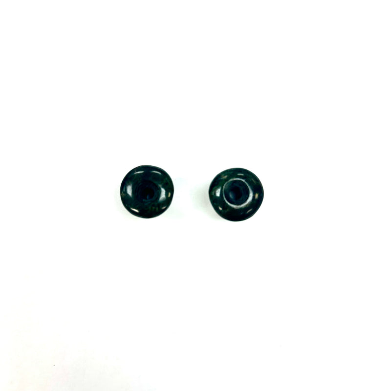 Earrings Jade plugs 10 mm