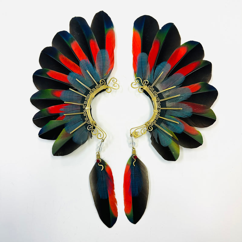 Feather wing cuff Earrings 1067