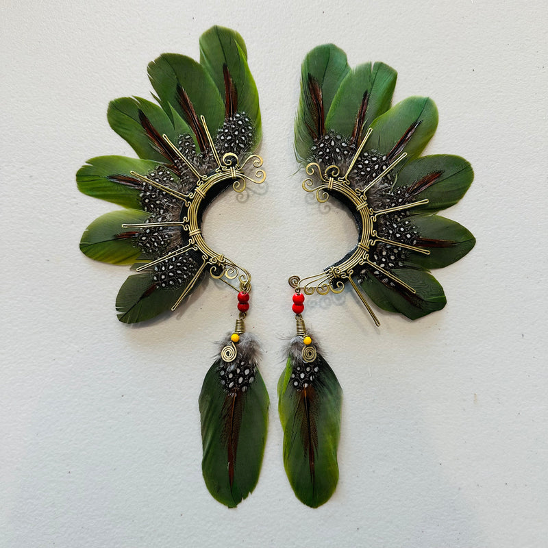 Feather wing cuff Earrings 975