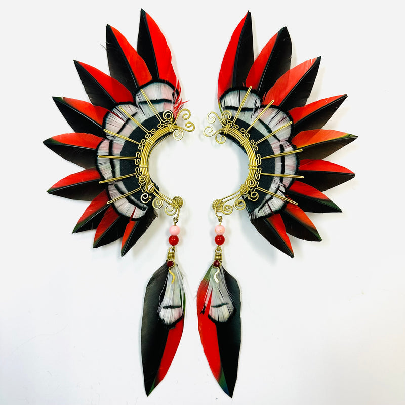 Feather wing cuff Earrings 1079
