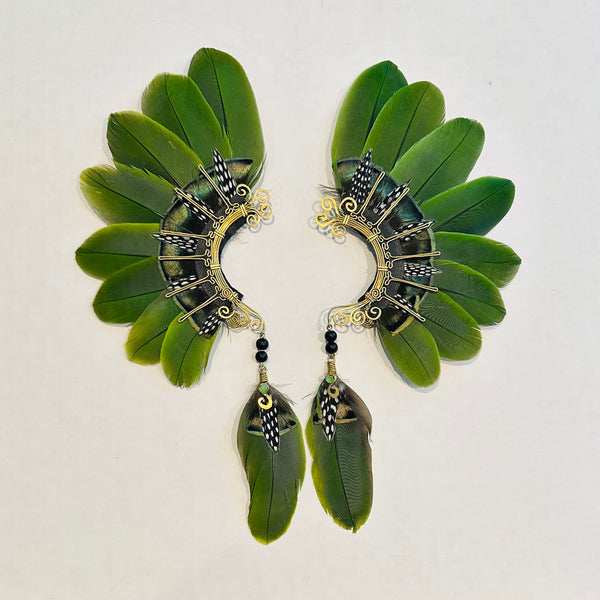 Feather wing cuff Earrings 1013