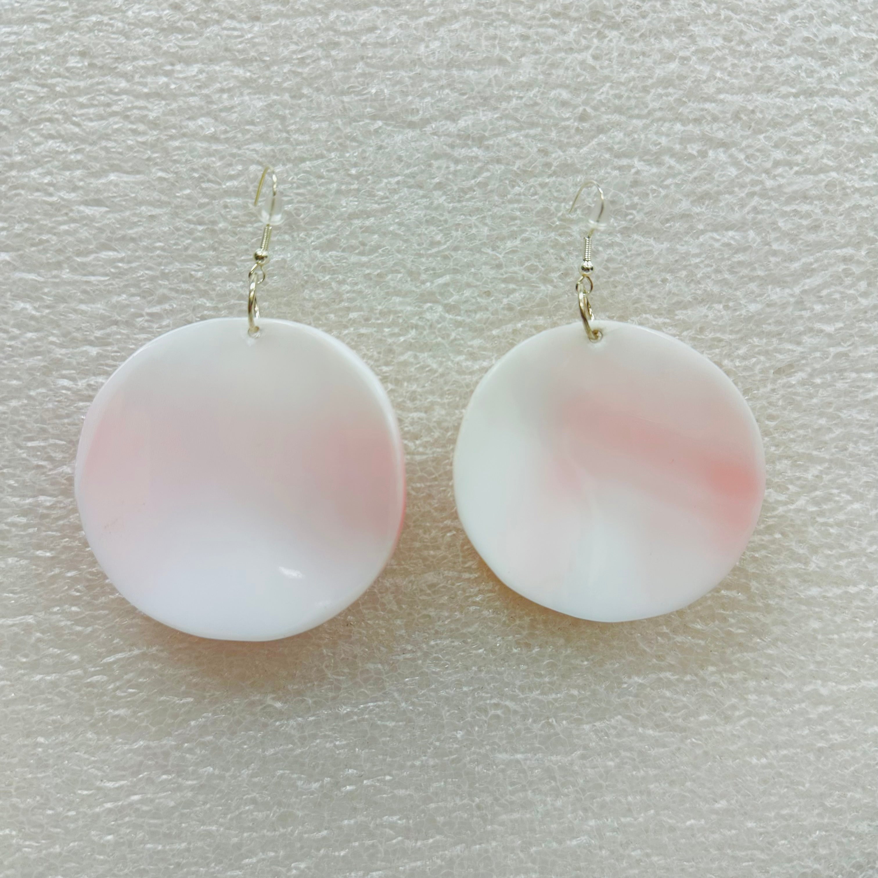 Shell Earrings - Caracol | Conch - Circles Large 6 cm