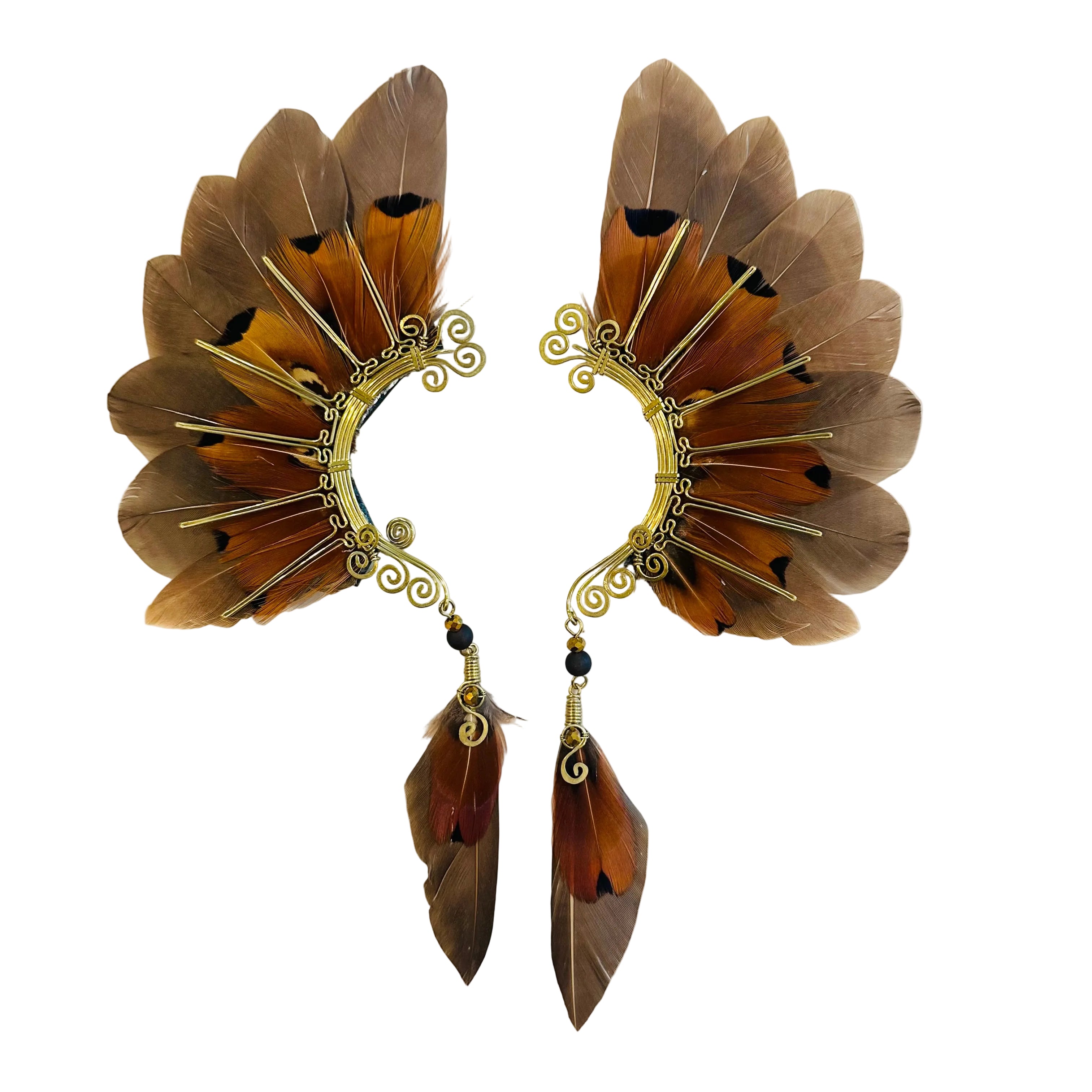 Feather wing cuff Earrings 1271