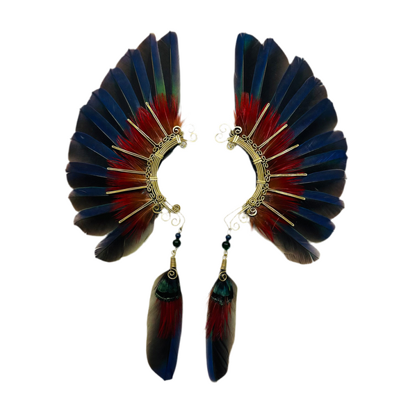 Feather wing cuff Earrings 1137