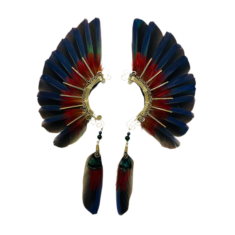 Feather wing cuff Earrings 1137