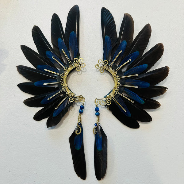 Feather wing cuff Earrings 987